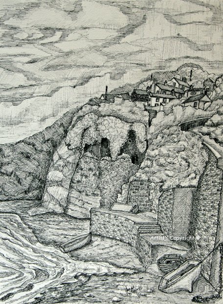 Bucks_Mills_drawing_N_Devon